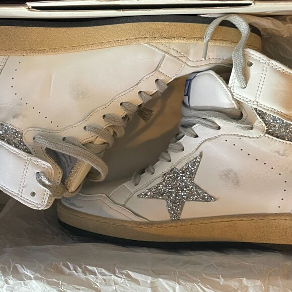 Golden Goose Sky Star Leather High-Top Sneakers EU37 NIB - Picture 10 of 10